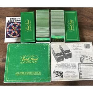 Vintage Trivial Pursuit All-Star Sport Edition Card Set 1981